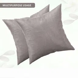 Aura Grey Set of 2 Square Cushion Covers image 5