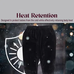 CLAP Infants Pack Of 3 Regular Fit Ultra Soft Velour Winter Track Pants image 4