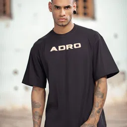 ADRO Graphic Printed Drop-Shoulder Sleeves Cotton Oversized T-shirt-picture-27