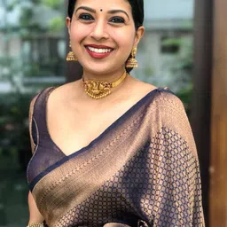 Areca Designer Woven Design Zari Pure Silk Banarasi Saree image 4