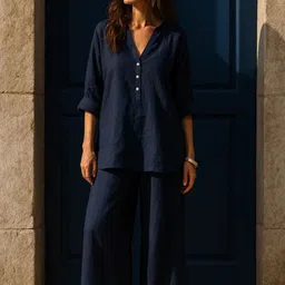 Fabulous V-Neck Top With Palazzos Co-Ords-picture-20