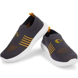 CAFONE Footwear Kids-Unisex Grey Melange Synthetic Casual Shoes-picture-46