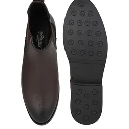 Roadster Men Brown Solid Slip-On Chelsea Boots image 3