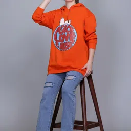 7 ISLANDS Women Printed Hooded Sweatshirt image 4