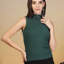 Juelle Women Woollen Sweater Vest-image-76