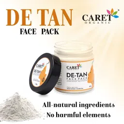 CARET ORGANIC Set Of 3 Total Moisture Body Lotion, De-Tan Face Pack & Vitamin C & E Cream image 5