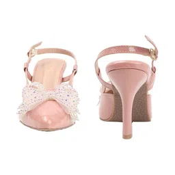 Retro Walk Party Stiletto Pumps with Bows image 4