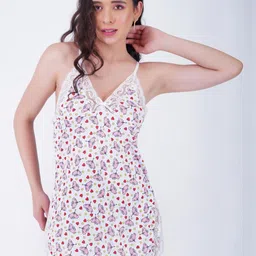 GuSo Shopee Women White Net Baby Dolls image 2