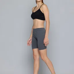 Jinfo Women Pack Of 2 Skinny Fit Cycling Sports Shorts image 4