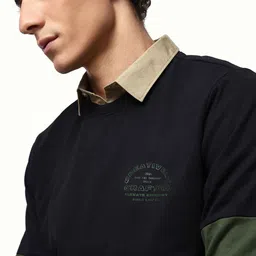 Dennis Lingo Men Colourblocked Sweatshirt image 3