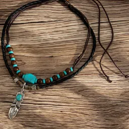 StyleCast x Revolte Silver-Plated Artificial Stones Studded And Beaded Necklace image 1