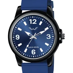 LOUIS DEVIN Men Brass Embellished Dial & Straps Analogue Watch LD-BK063-BLU-picture-23