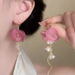 DIVASTRI Floral Drop Earrings image 2