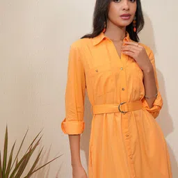 Tokyo Talkies Shirt Maxi Dress-picture-10