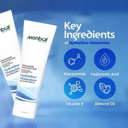 MONBAIR Hydra Glow Face Moisturizer With Niacinamide & Hyaluronic Acid-50ml image 3