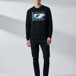 MaverIQ Men Graphic Anime Printed ROUND NECK FULL SLEEVE SWEATSHIRT image 3