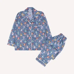 Huggingbug Unisex Kids Printed Night suit image 5