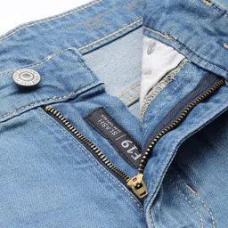 Flying Machine Men Slash Slim Tapered Fit Mid-Rise Light Fade Stretchable Jeans image 4