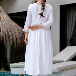 SDK FASHION Women Ethnic Motifs Empire Sequinned Chanderi Silk Kurta with Trousers & With Dupatta image 3