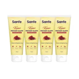 Sanfe Set Of 4 Kesar Instant Glow Exfoliating Gel - 100 g Each-image-57