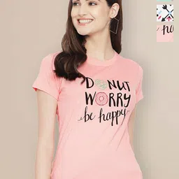 Metronaut Women Typography 3 Printed Applique T-shirt-picture-40