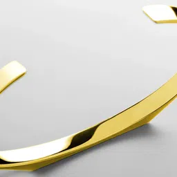 FIMBUL Unisex Antique Gold-Plated Cuff Bracelet image 3