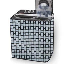 The Furnishing Tree Grey Polyester Waterproof Semi Automatic Washing Machine Cover image 2