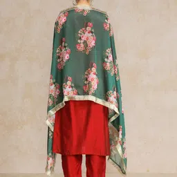 Varanga Women Embroidered Regular Kurta with Trousers & With Dupatta image 2