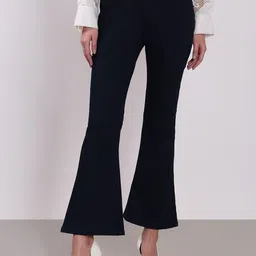Vero Moda Women High-Rise Bootcut Stretchable Jeans-image-67