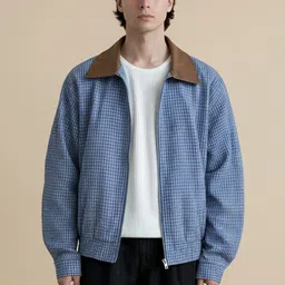 Mast & Harbour Men Checked Open Front Jacket image 4