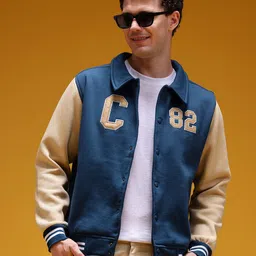 HERE&NOW Applique Varsity Jacket-picture-38