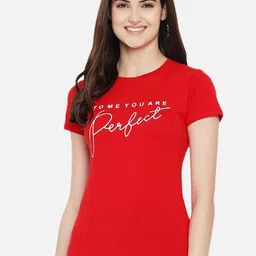 Dreambe Women Pack Of 3 Typography Printed Round Neck Cotton T-shirts image 4