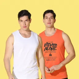 WOOSTRO Men Typography 2 Printed Raw Edge Slim Fit T-shirt image 5