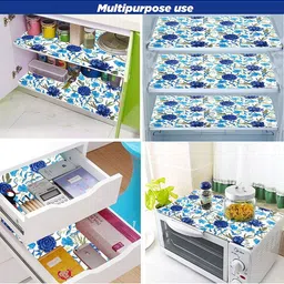 E-Retailer 5-Pcs Maroon Printed Refrigerator Covers image 4