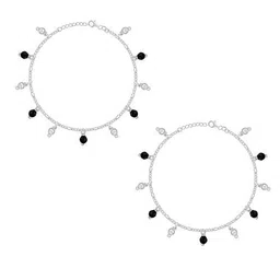 GIVA Silver-Plated Anklet image 2