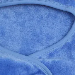 Mi Arcus Ultra Soft Knitted Wearable Hooded Warm Light Fur Blanket Wrapper 0-6 M- Blue image 5