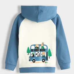 Orange Sugar Unisex Kids Printed Hooded Sweatshirt image 3