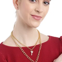 YouBella Gold-Plated Layered Necklace-picture-38