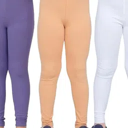 Tik Tok WEARS Girls Purple Churidar Length Leggings-picture-21