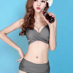 DressBerry Shoulder Straps Swim Bikini Set-image-69