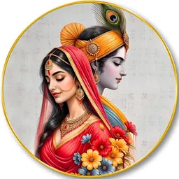 SAF Multicoloured MDF Religious Wall Paintings image 3