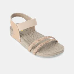 AIWIE Women Open Toe Flats With Braided Straps and Comfortable Sole image 5