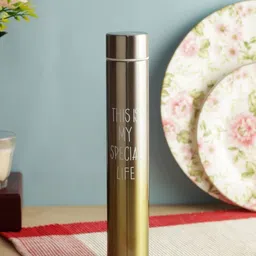 Style Homez Yellow & Grey Stainless Steel Printed Double Wall Vacuum Flask 260 ml-picture-38