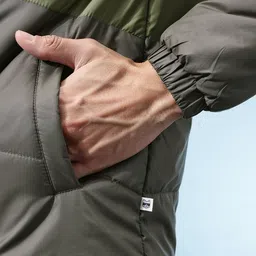 glitchez Colourblocked Hooded Padded Jacket image 3