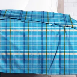 bsb home Blue Fleece AC Room 233 GSM Blanket image 2