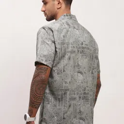 SHOWOFFFF Men Comfort Printed Casual Shirt image 5