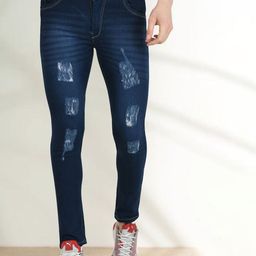 LINARIA Men Classic Mildly Distressed Light Fade Cotton Jeans-picture-43