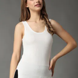 Wearslim Women Striped Non-Padded Thermal Camisole-image-3