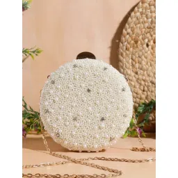 SWISNI White SATIN Clutches SWIS-818 image 1