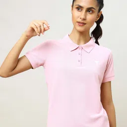 Technosport Pack of 2 Polo Collar Antimicrobial Slim Fit T-shirts image 2